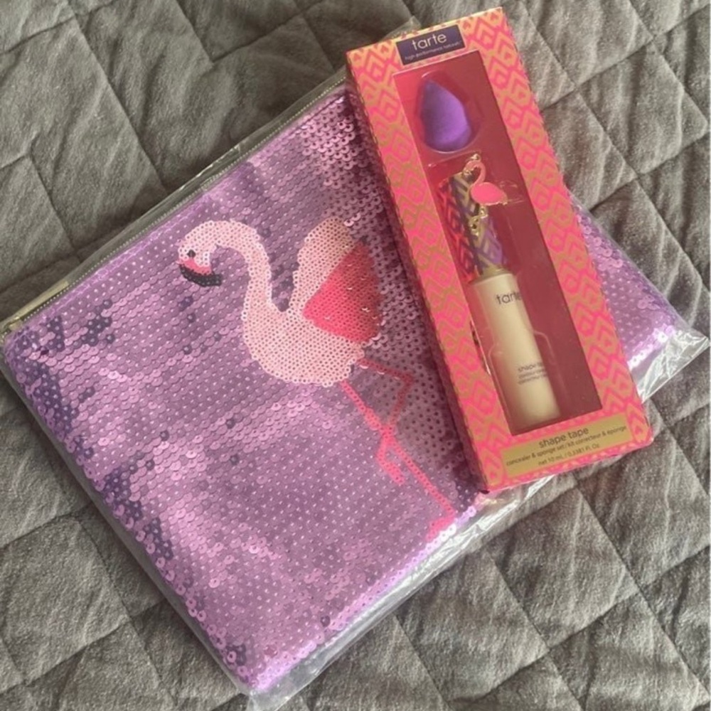Tarte shape tape concealer and bag